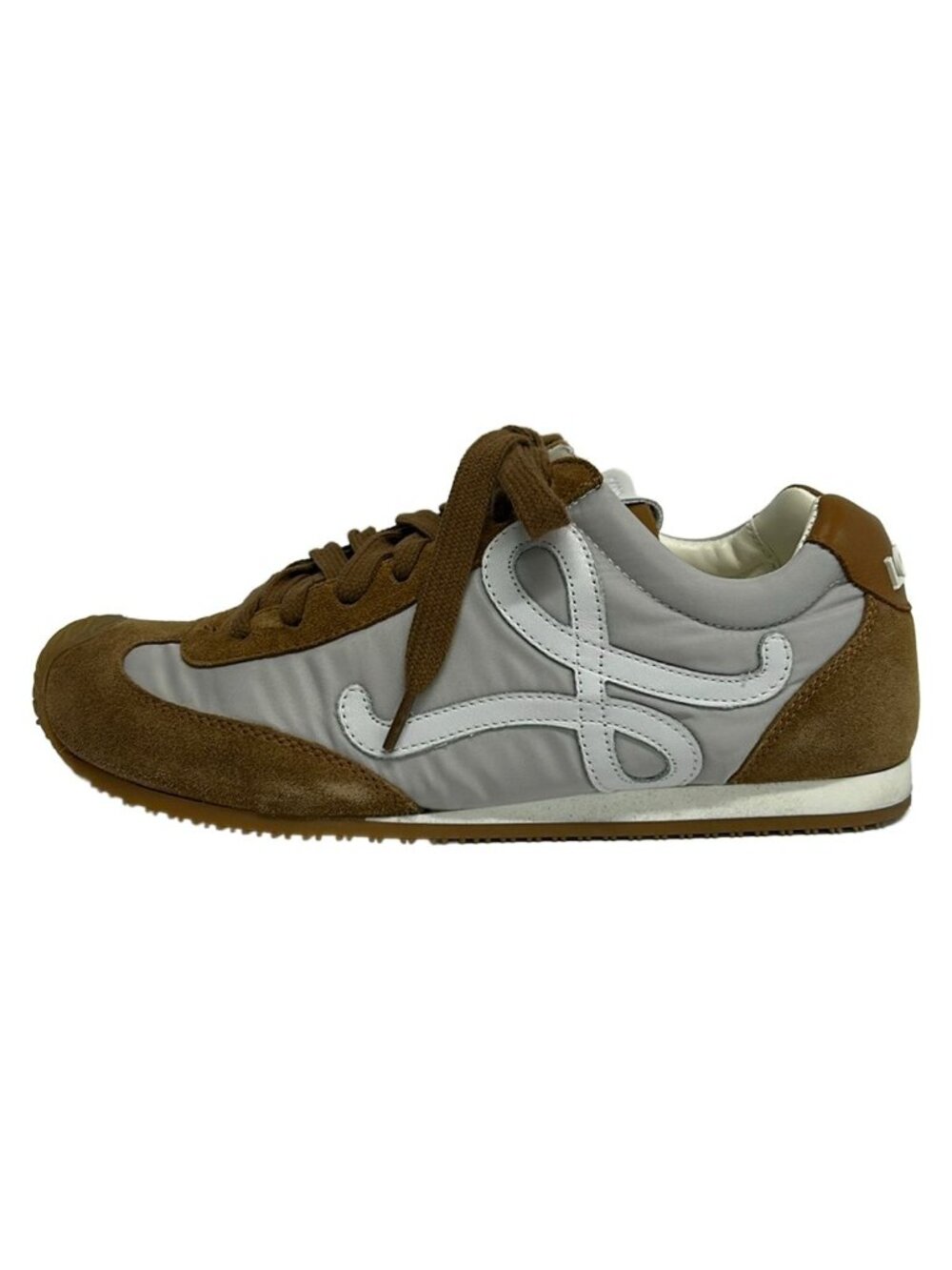Loewe Sneakers Ballet Runner 2.0 Light Gray Brown White Leather